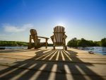 Chairs on dock