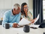 Couple reviewing their finances