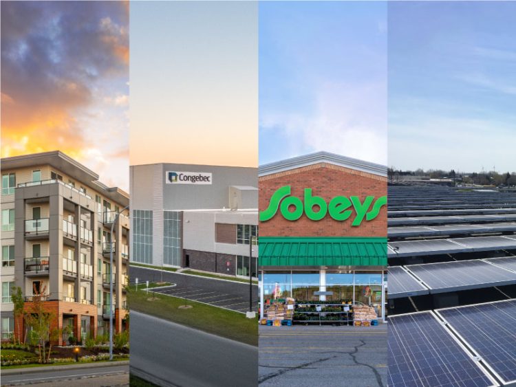 Collage of four photos, including businesses and buildings.