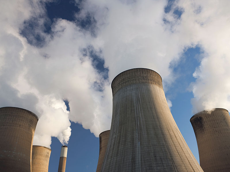 emissions from smoke stack