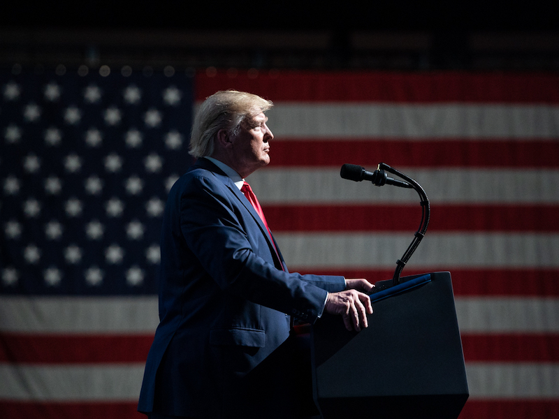 Trump podium